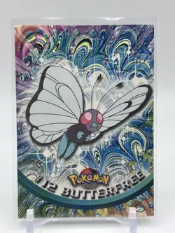 Butterfree #12 2000 Topps series 1 Pokemon TCG Black Logo TV Animation Edition - Image 1