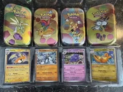 Sam’s Club Pokemon 151 4 Mini Tins & Promos Scarlet & Violet S&V MEW - No Packs - Image 2