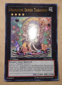 YUGIOH Ultra Rare Madolche Queen Tiaramisu ABYR-EN048 - Image 1