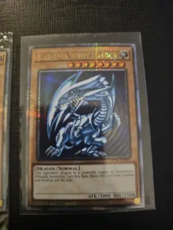 QCR Blue-Eyes White Dragon Dark Magician Quarter Century Yugioh Original Artwork - Image 2