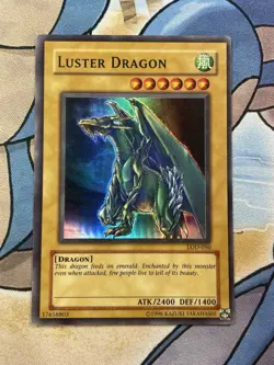 Yugioh! TCG Luster Dragon LOD-050 Super Rare Unlimited - MP - Image 1