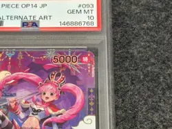 PSA 10 MINT ONE PIECE CARD GAME Perona Sp The Azure Seas Seven OP14 japanese - Image 4