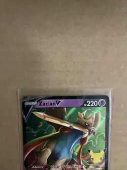 Zacian V 016/025 - Holo - SWSH Celebrations Pokemon Card - Image 2