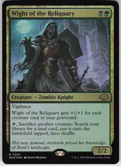 MTG Wight of the Reliquary Foil NM Prerelease Cards Magic 207 - Image 1