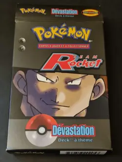 1999 Pokemon Team Rocket Devastation Theme Deck Vintage Complet en FR - Image 1