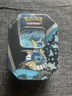 Pokemon Trading Card Game: Eevee Evolutions Tin - VaporeonV Brand New Tin - Image 1