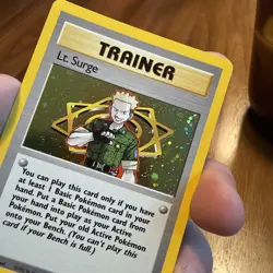 Pokemon Cards - Lt Surge - 17/132 Gym Heroes - Holo Rare - WotC TCG 2000 - Image 4