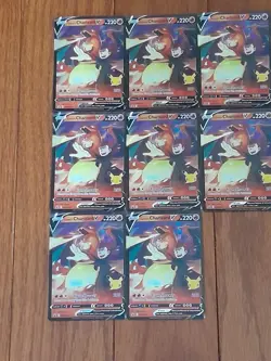 Lot Of 10 Pokemon Cards Lance’s Charizard V Celebrations SWSH133 Promo - Image 2