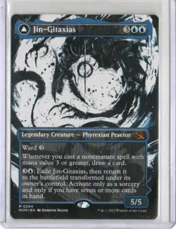 MTG MARCH OF THE MACHINES JIN-GITAXIAS THE GREAT SYNTHESIS SHOWCASE RARE - Image 1
