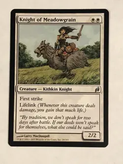 Knight of Meadowgrain SP Lorwyn MTG - Image 1