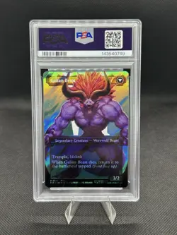 2025 MTG FF EN #0528 Vincent Valentine/Galian Beast Borderless Surge Foil PSA 10 - Image 2