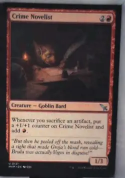 Crime Novelist - Murders at Karlov Manor: #121, Magic: The Gathering Nm C282 - Image 1