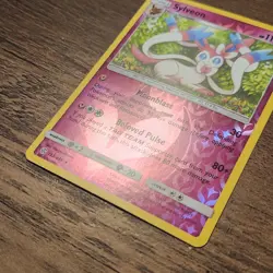 Sylveon 155/236 NM Reverse Holo Rare 2019 Pokemon Sun & Moon Cosmic Eclipse Card - Image 2
