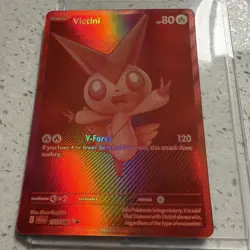 2025 Pokemon TCG Victini 171/086 WHT EN MONO RED HOLO MINT Possible PSA 10 🐦‍🔥 - Image 3