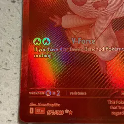 2025 Pokemon TCG Victini 171/086 WHT EN MONO RED HOLO MINT Possible PSA 10 🐦‍🔥 - Image 4
