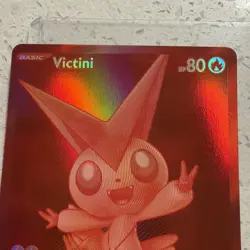 2025 Pokemon TCG Victini 171/086 WHT EN MONO RED HOLO MINT Possible PSA 10 🐦‍🔥 - Image 5