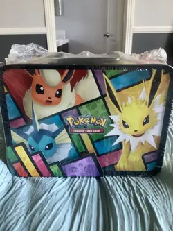 Pokemon Eevee Treasure Chest Lunchbox Tin - Sealed w Promos And Booster Packs - Image 2