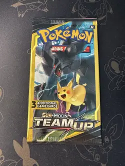 Rare Pokemon Team Up 3 Card Factory Sealed Booster Pack HEAVY 7.72g - Image 2