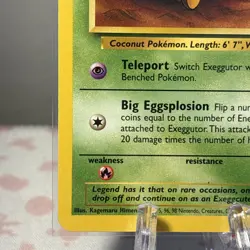 PokeMon Cards - Exeggutor - Base Set 2 - 39/130 *Near Mint* Free shipping - Image 2