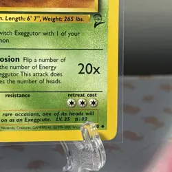 PokeMon Cards - Exeggutor - Base Set 2 - 39/130 *Near Mint* Free shipping - Image 3