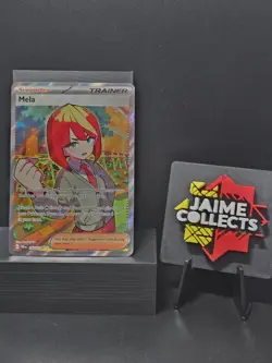 Pokemon Mela 140/131 Full Art Ultra Rare Holo Prismatic Evolutions Near Mint - Image 1
