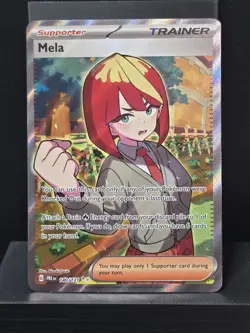Pokemon Mela 140/131 Full Art Ultra Rare Holo Prismatic Evolutions Near Mint - Image 2