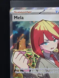 Pokemon Mela 140/131 Full Art Ultra Rare Holo Prismatic Evolutions Near Mint - Image 5