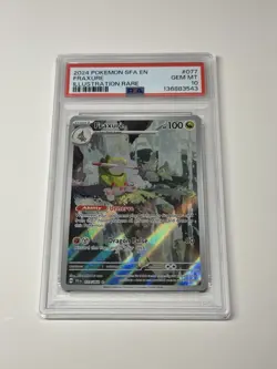 2024 Pokemon Fraxure 077/064 SV Shrouded Fable Illustration Rare Gem Mint PSA 10 - Image 1
