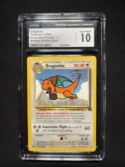 Pokemon Dragonite WB Movie Black Star Promo #5 CGC 10 - Image 1