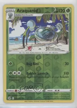 Araquanid Reverse Foil Pokemon Sword & Shield Fusion Strike #020 - Image 1