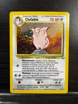 Pokemon TCG | Clefable - 01/64 | Jungle Holo Rare | NM - Image 1