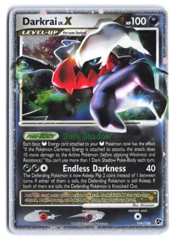 Darkrai LV.X 104/106 Holo Rare LV.X Great Encounters Pokemon - Image 1