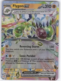 Pokemon Flygon ex - Double Rare SV8 Surging Sparks 106/191 NM - Image 1