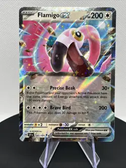 Flamigo EX Surging Sparks Double Rare Pokemon TCG 160/191 Scarlet & Violet Holo - Image 1