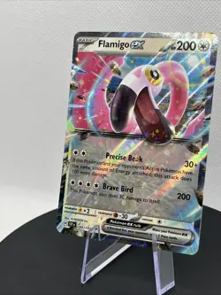 Flamigo EX Surging Sparks Double Rare Pokemon TCG 160/191 Scarlet & Violet Holo - Image 3