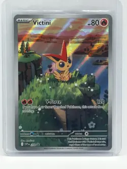 Pokemon TCG Victini Promo Full Art Holo 208 Sv Scarlet Violet HP 80 120 English - Image 1