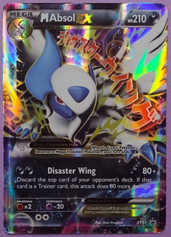 Pokemon M Absol EX Mega Holo Black Star Promo XY XY63 210 HP Disaster Wing 2015 - Image 1