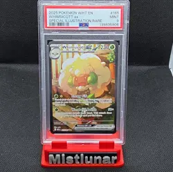 2025 Pokemon Whimsicott ex White Flare Special Illustration Rare 165/086 PSA 9 - Image 1