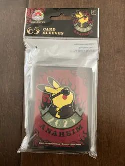2025 Pokemon Worlds Anaheim Exclusive Cars Sleeve Pikachu Rockabilly 65 Sleeves - Image 1