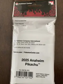 2025 Pokemon Worlds Anaheim Exclusive Cars Sleeve Pikachu Rockabilly 65 Sleeves - Image 2