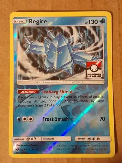 Regice 28/111 Pokemon League Reverse Holo Promo See Pictures - Image 1