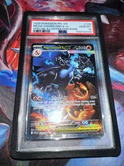 Pokemon 2025 Mega Charizard X EX 125 Phantasmal Flames SIR GEM MINT PSA 10 - Image 1