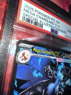 Pokemon 2025 Mega Charizard X EX 125 Phantasmal Flames SIR GEM MINT PSA 10 - Image 3
