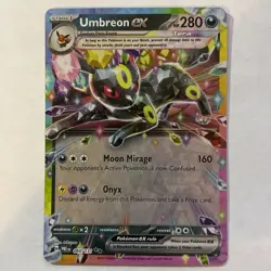Pokemon TCG Umbreon EX 60/131 Double Rare Holo Prismatic Evolutions NM - Image 1