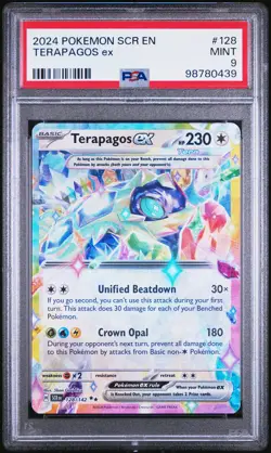 2024 POKEMON SCR EN-STELLAR CROWN #128 TERAPAGOS EX PSA 9 - Image 1