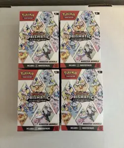 Prismatic Evolutions Booster Bundle LOT OF 4 Pokemon TCG - Image 1