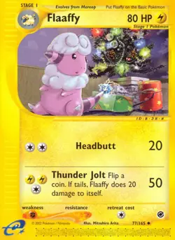 1x Flaaffy - 77/165 - Uncommon Moderately Played Pokemon G2 - Expedition - Image 1
