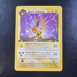 Pokemon Dark Jolteon Team Rocket 1st Edition Rare 38/82 50 HP English - Image 1