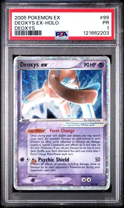 PSA 1 Deoxys Defense Form Holo Foil 99/107 EX Deoxys 2005 Pokemon PR - Image 1