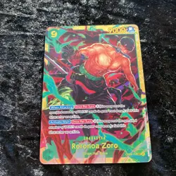Roronoa Zoro OP06-118 ONE PIECE Tcg Secret Rare NO FOIL NM/M Green - Image 2